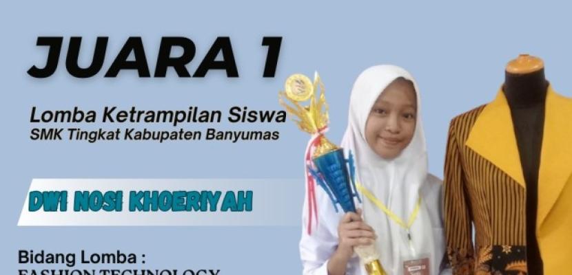 SMKN 1 PURWOJATI JUARA 1 LKS BUSANA TINGKAT KABUPATEN BANYUMAS TAHUN 2025